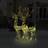 vidaXL Acrylic Reindeer Decorations 2 Christmas Lamp