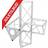 AluTruss DECOTRUSS SAC-44 corner 4-way r h silver