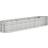 vidaXL silver, 224 Garden Planter Powder-coated Raised Plantekasse