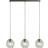 Searchlight 3-bulb satin silver Pendant Lamp