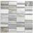 HUH Mosaik Kvartsit/Aluminium Mix 0.8/2.3/4.0X7.3Cm Pris Per Ark 30x30cm