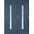 Scandidoor HALVPARDÖRR TORP BLÅ Ytterdörr Klarglas S 6020-R90B (150x200cm)