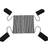 Hällmark Fire Grate 44x44 cm Black
