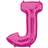 Amscan Letter J Supershape Pink Foil Balloons 34/86cm P58 P50