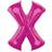 Amscan Letter X Supershape Pink Foil Balloons 34/86cm P72 P50