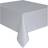 Unique Party Rectangular Plastic Tablecover Silver