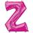 Amscan Letter Z Supershape Pink Foil Balloons 34/86cm P73 P50