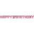 Amscan (18th, Pink) Prism Pink Happy Birthday Letter Banner