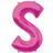 Amscan Letter S Supershape Pink Foil Balloons 34/86cm P67 P50