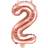 PartyDeco Tal ballon Rosegold 2 35 cm