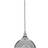 Premier Housewares Bowl Shaped Silver Pendant Lamp ∅ 33cm
