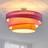 Lindby Melia Lamp Violet/Pink/Orange/Chrome Ceiling Flush Light