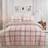 Dreamscene Aspen Check Duvet Cover Pink (200x150cm)