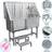 MonsterShop Dog Grooming Bath Stainless Steel Pet Station Professional Shower Tub