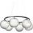 Nuura Miira Circular Rock Grey/Optic Clear Pendel ∅ 80cm