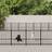 vidaXL Dog Kennel Steel 94.09 mÂ² - Black