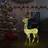 vidaXL Acrylic Reindeer Christmas Lamp