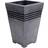 Milano Sankey Milano Tall Square Planter Pewter 46cm