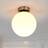 Lindby Lennie White/Matt Nickel Ceiling Lamp