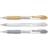 Pilot Gelpennor metallic 3p vit/si/g
