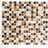 HUH Mosaik glas natursten XCM M830 30,5x32,2 beige/brun