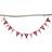 Creative Co-Op Garland, Wool Felt, Red