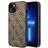 Guess GUHCP14SG4GFBR iPhone 14 6,1 brązowy/brown hard case 4G Metal Gold Logo
