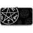 Wallet Hinged Supernatural Devils Trap Symbol Scattered Black Gray White