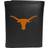 Siskiyou Siskiyou CLTR22 Male NCAA Texas Longhorns Leather Tri-fold Logo Large Wallet