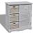 vidaXL Chest with Baskets Storage Cabinet 60x63cm