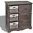 vidaXL Wooden with Baskets Brown Storage Cabinet 60x63cm