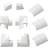 D-Line Adapter Kit 22x22mm 9 Dele Hvid