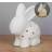 Bambino Juliana LED Bunny Rabbit with Cut Out Star Shapes Night Light