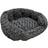 vidaXL Coal Grey, 55x42 Vanilla Pet Basket Coal Cat Bed Puppy Dog Basket Dog
