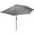 Christow 2.7m Half Parasol - Grey