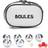 Kikkerland Boules Set Small Petanque Balls 3.1cm