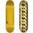 Plan B Skateboard Deck Chain (Chain Gold) Sort/Guld 8.25"