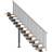 Dolle Dubai Ligeløb Antracit 7016-CLASSIC IIII Hvidolieret Eg-90-11 Lodret Højde 204-252 cm