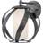 Elstead Lighting Vägglampa Blacksmith, svart/vit Väggarmatur