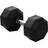 SPRI Deluxe 6-Sided Rubber Dumbbell 16kg