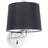 FARO BARCELONA Montreal Chrome, Black Wall light