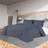 vidaXL Set Duvet Cover Grey