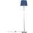 MiniSun Eleanor Chrome Floor Lamp