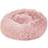 Beliani Pet Donut Bed Pink Dog Cat Plushy Furry Cuddler Cushion Kulu