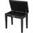 Donner Piano Bench with Storage for Music Sheet Padded Cushion Keyboard Stool Chair Vanity Seat Black