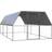 vidaXL Hønsegård 3x6x2 m galvaniseret stål