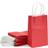 Blue Panda 25 Pack Red Paper Gift Bags with Handles for Birthday Party Favors (5x3x9 Inches)
