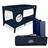 Asalvo Travel Cot Smooth with Insert, Moon