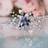 Olbye Wedding Hair Comb Blue Rhinestone Bridal Wedding