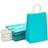 Sparkle and Bash 36 Pack 10 Kraft Paper Party Favor Birthday Gift Bags Bulk with Handle Aqua Blue